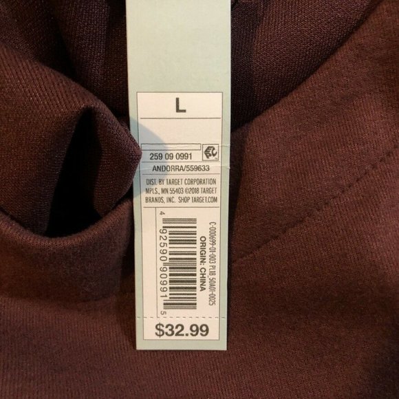 Prologue Long Sleeve Boat Neck Midi Dress Large - Picture 4 of 6